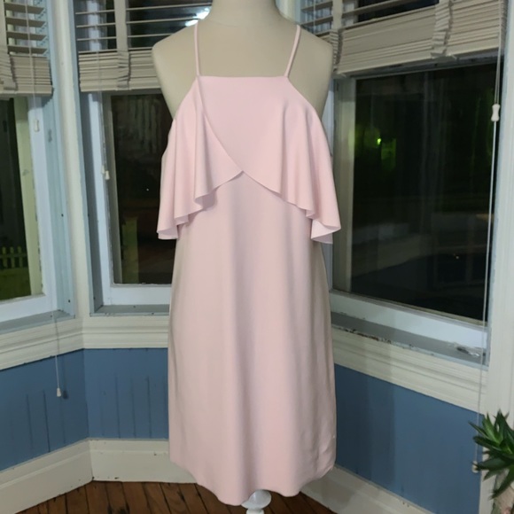 Zara blush pink dress cold shoulder ๐ - Picture 3 of 16